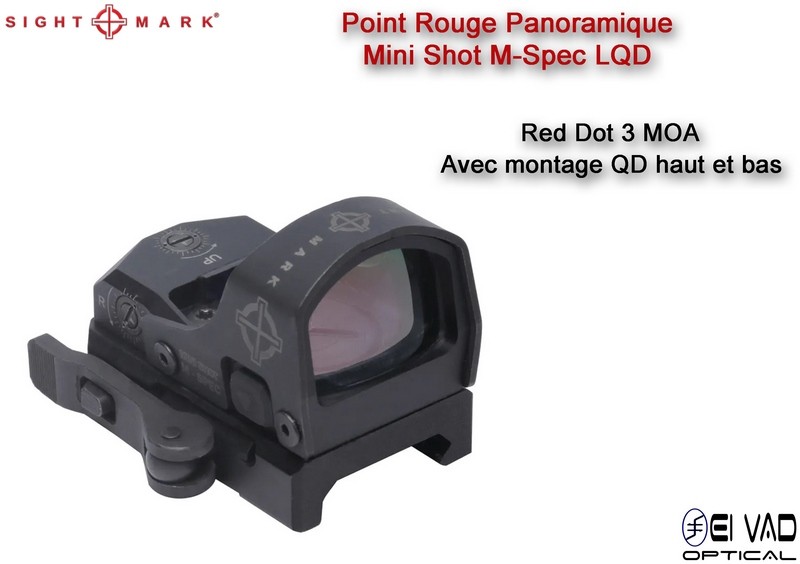 Point Rouge Sightmark Mini Shot M-Spec LQD - 3 MOA - Montage QD