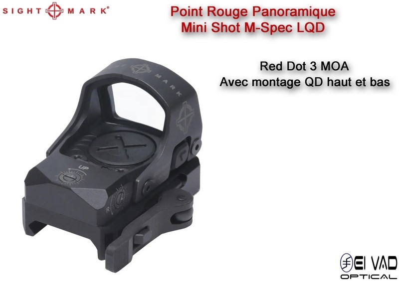 Point Rouge Sightmark Mini Shot M-Spec LQD - 3 MOA - Montage QD