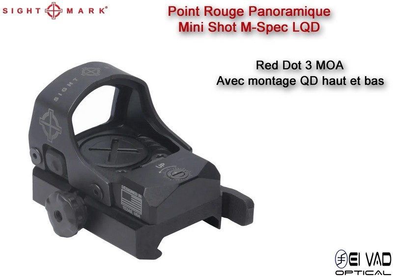 Point Rouge Sightmark Mini Shot M-Spec LQD - 3 MOA - Montage QD