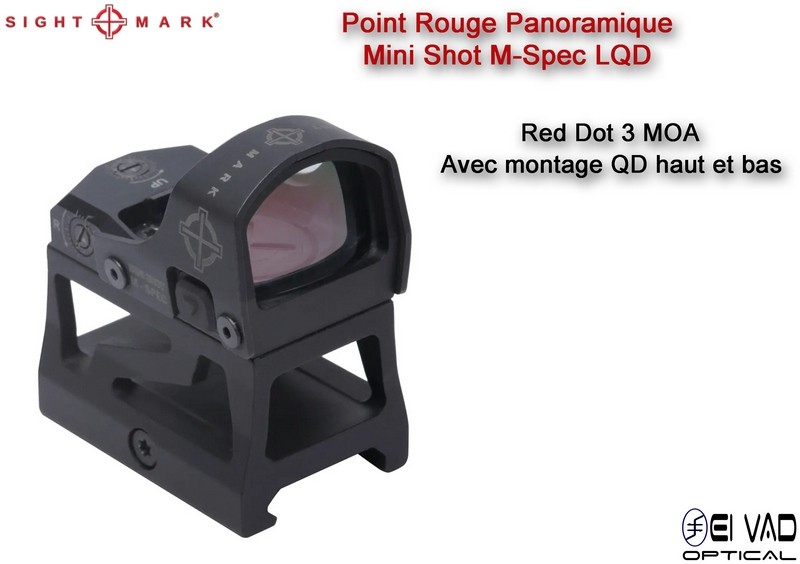 Point Rouge Sightmark Mini Shot M-Spec LQD - 3 MOA - Montage QD