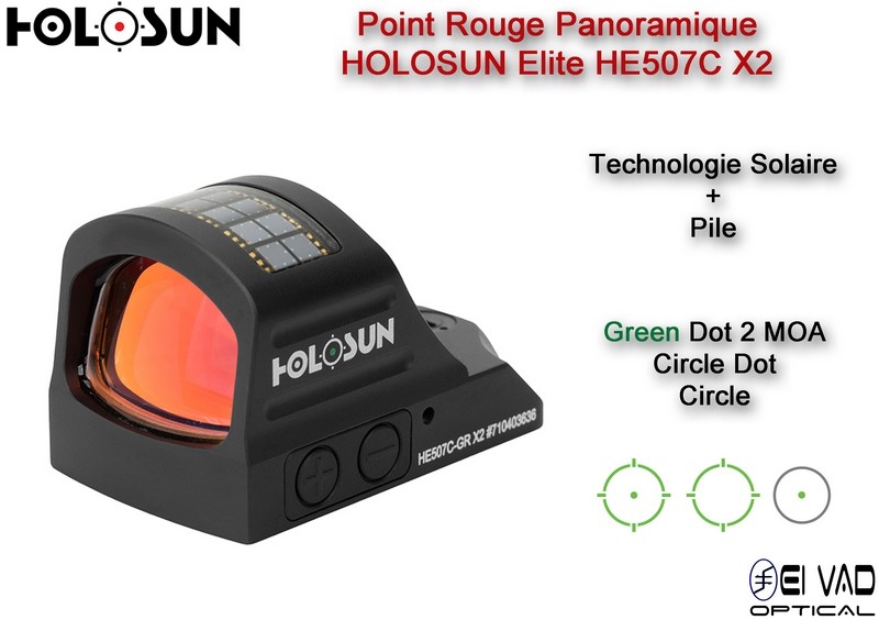 Point Rouge Panoramique HOLOSUN Elite HE507C X2 - Technologie solaire