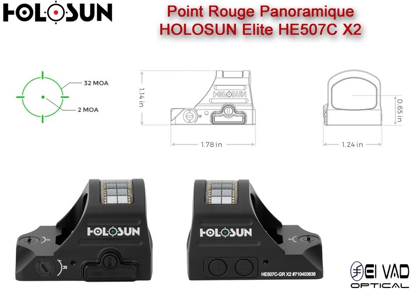 Point Rouge Panoramique HOLOSUN Elite HE507C X2 - Technologie solaire