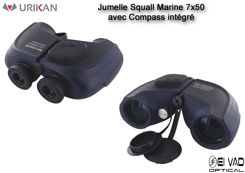 Jumelle URIKAN Marine Squall 7x50 avec compas intégré