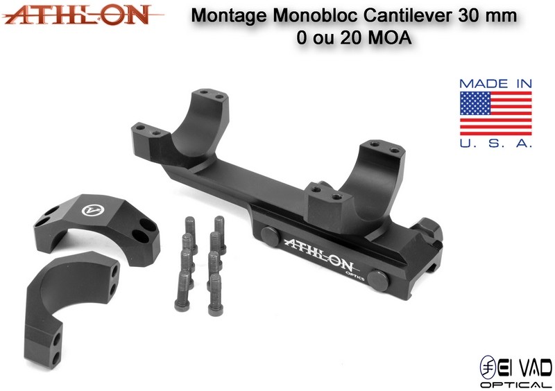 Montage Monobloc ATHLON Optics Cantilever 30 mm - 0 MOA