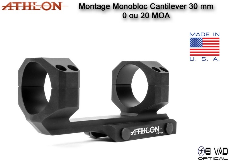 Montage Monobloc ATHLON Optics Cantilever 30 mm - 20 MOA