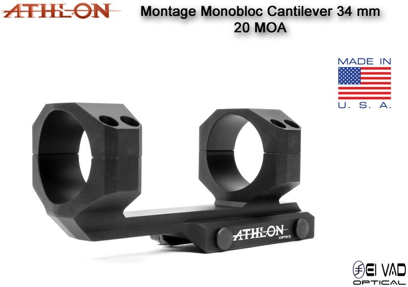 Montage Monobloc ATHLON Optics Cantilever 34 mm – 20 MOA