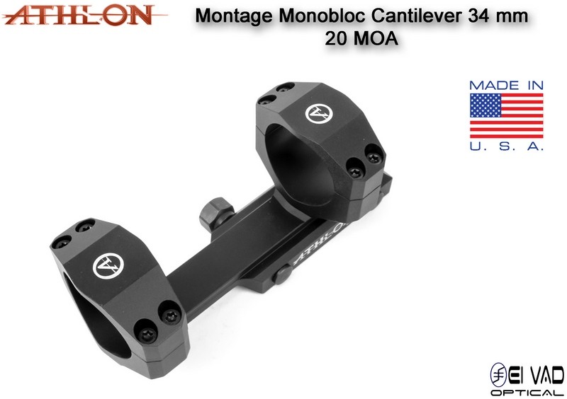 Montage Monobloc ATHLON Optics Cantilever 34 mm – 20 MOA