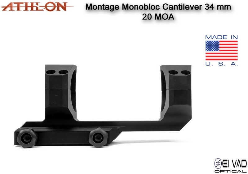 Montage Monobloc ATHLON Optics Cantilever 34 mm – 20 MOA