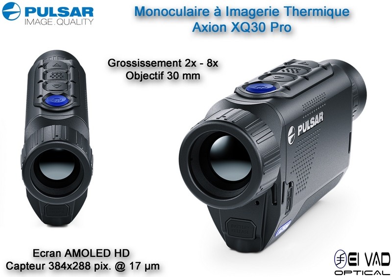 Monoculaire PULSAR à imagerie thermique AXION XQ30 Pro