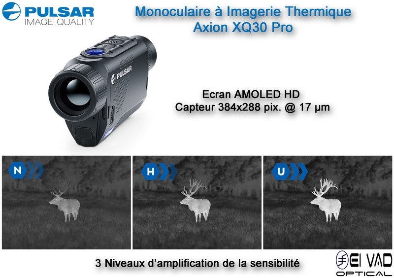 Monoculaire PULSAR à imagerie thermique AXION XQ30 Pro
