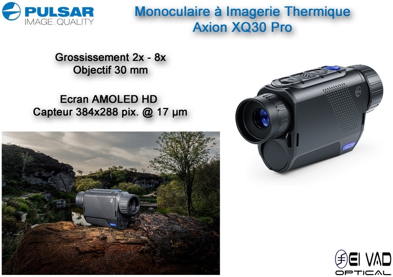 Monoculaire PULSAR à imagerie thermique AXION XQ30 Pro