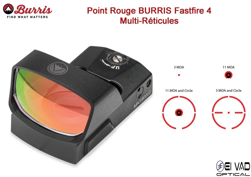 BURRIS FastFire 4 - Point Rouge Panoramique Multi-Réticules