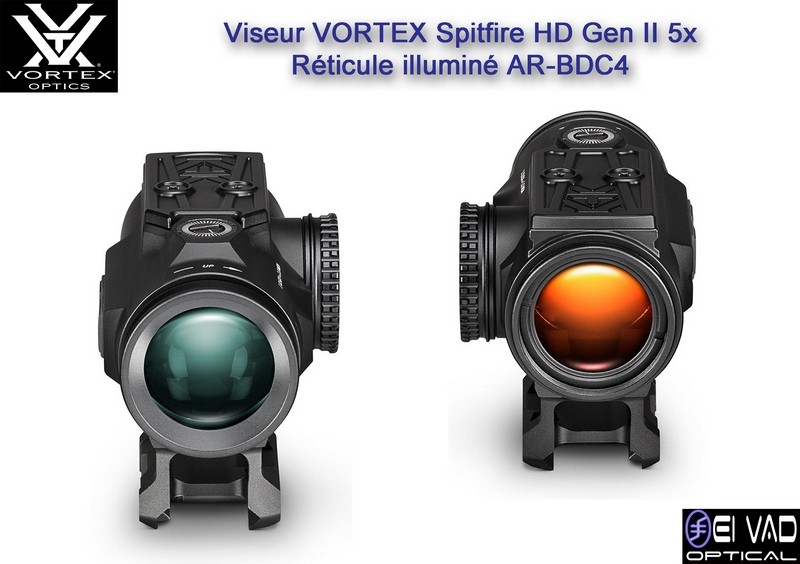 Viseur VORTEX Spitfire HD Gen II 5X - Prism Scope