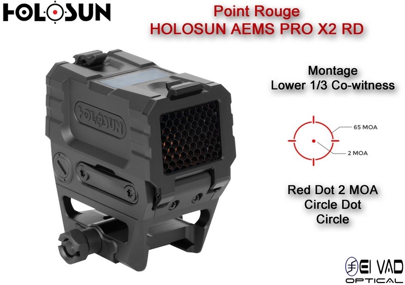 Point Rouge HOLOSUN AEMS PRO X2 RD