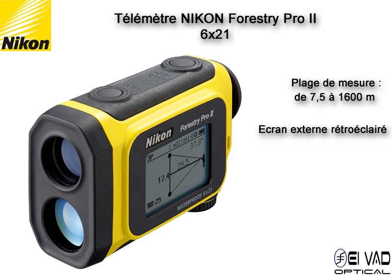 Télémètre NIKON Forestry Pro II - avec Ecran