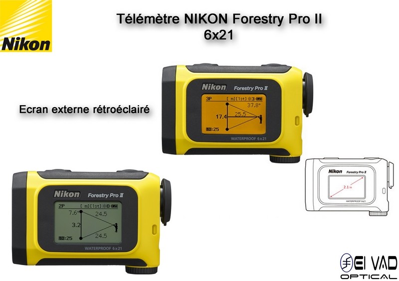 Télémètre NIKON Forestry Pro II - avec Ecran