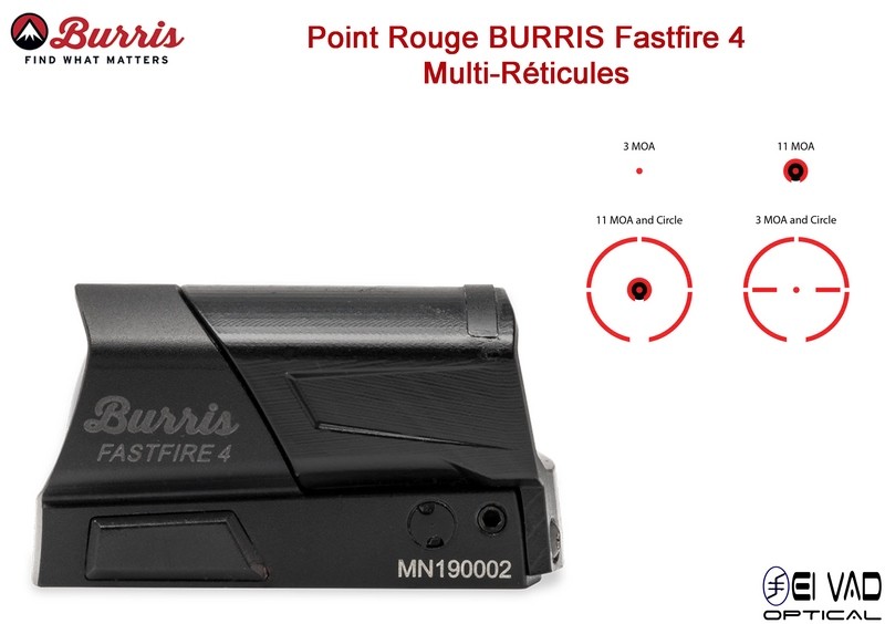 Point Rouge Multi-Réticules BURRIS FastFire 4 pour CZ75 Shadow