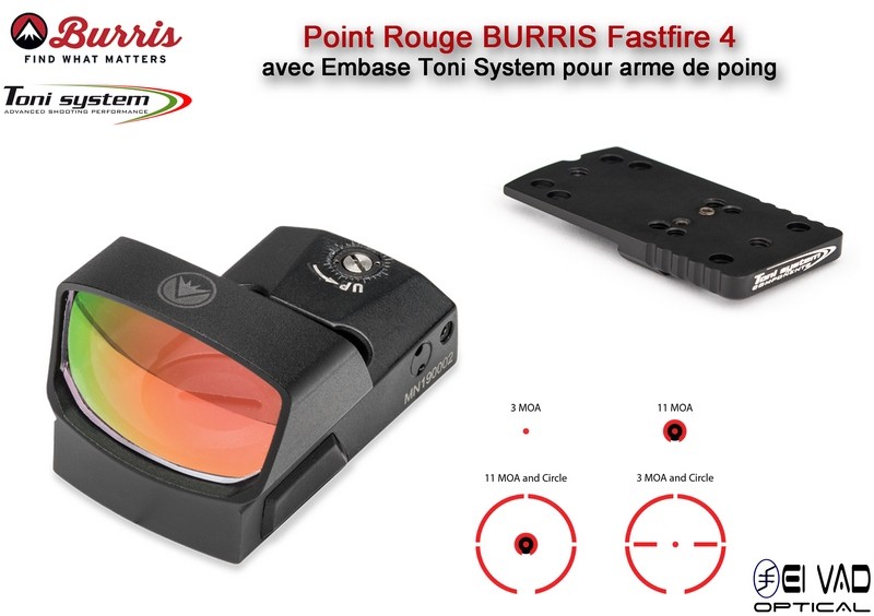 Point Rouge Multi-Réticules BURRIS FastFire 4 pour CZ75 Shadow