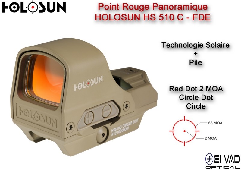 Point Rouge Panoramique HOLOSUN HS510C - Couleur FDE