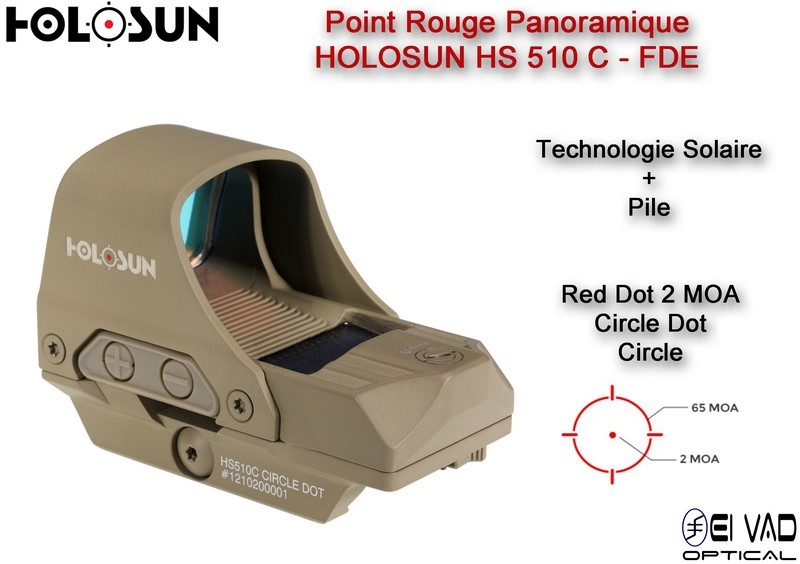 Point Rouge Panoramique HOLOSUN HS510C - Couleur FDE