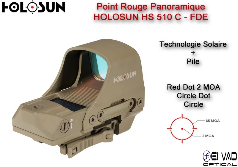 Point Rouge Panoramique HOLOSUN HS510C - Couleur FDE