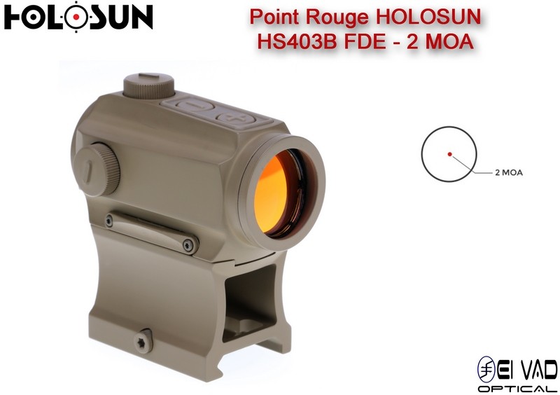 Point Rouge HOLOSUN HS403B - 2 MOA - Couleur FDE