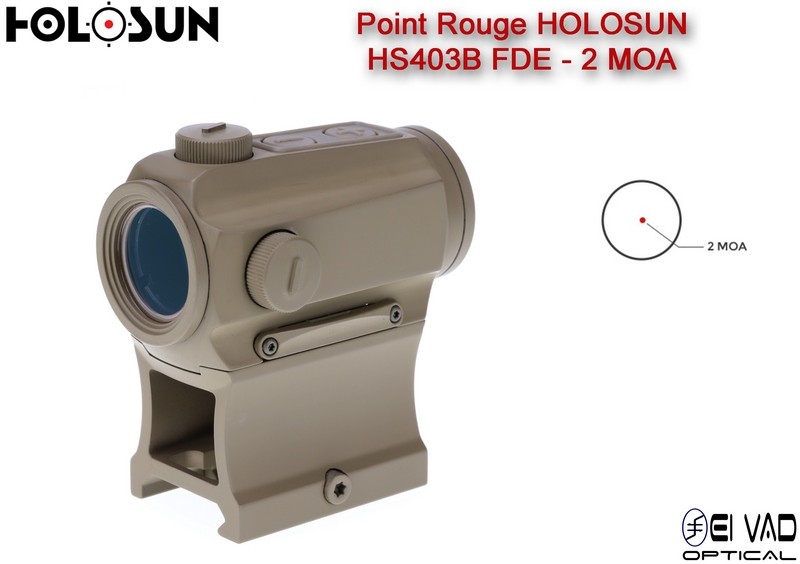 Point Rouge HOLOSUN HS403B - 2 MOA - Couleur FDE