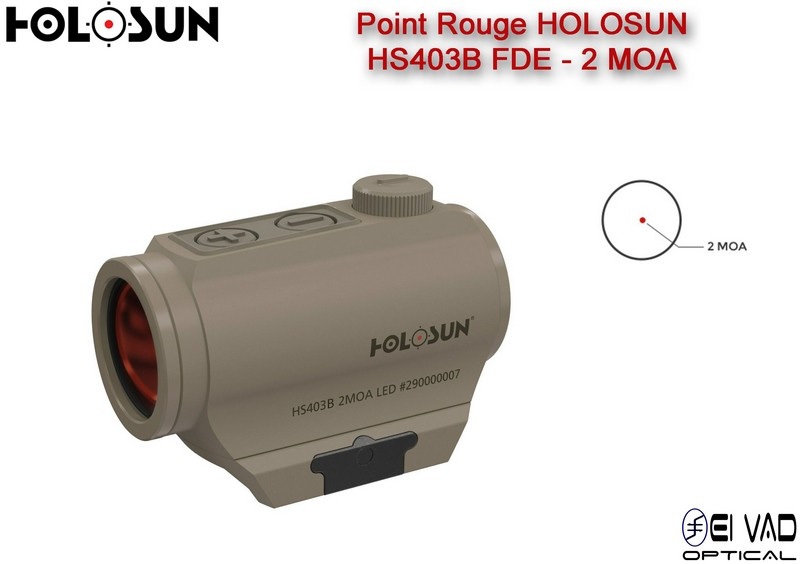 Point Rouge HOLOSUN HS403B - 2 MOA - Couleur FDE