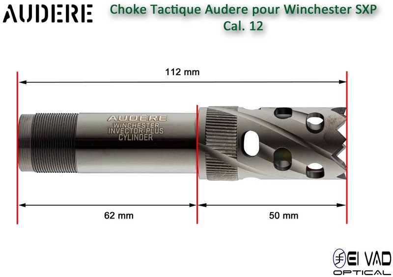Choke Tactique AUDERE pour Winchester SXP cal.12