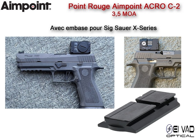 Point Rouge AIMPOINT ACRO C-2 - 3,5 MOA - pour Sig Sauer P320 X-Five