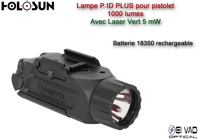 Lampe HOLOSUN PID PLUS avec Laser Vert - pour pistolet