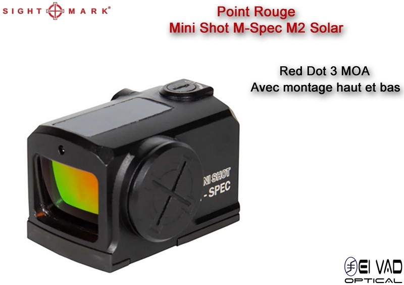 Point Rouge Sightmark Mini Shot M-Spec M2 Solar - 3 MOA