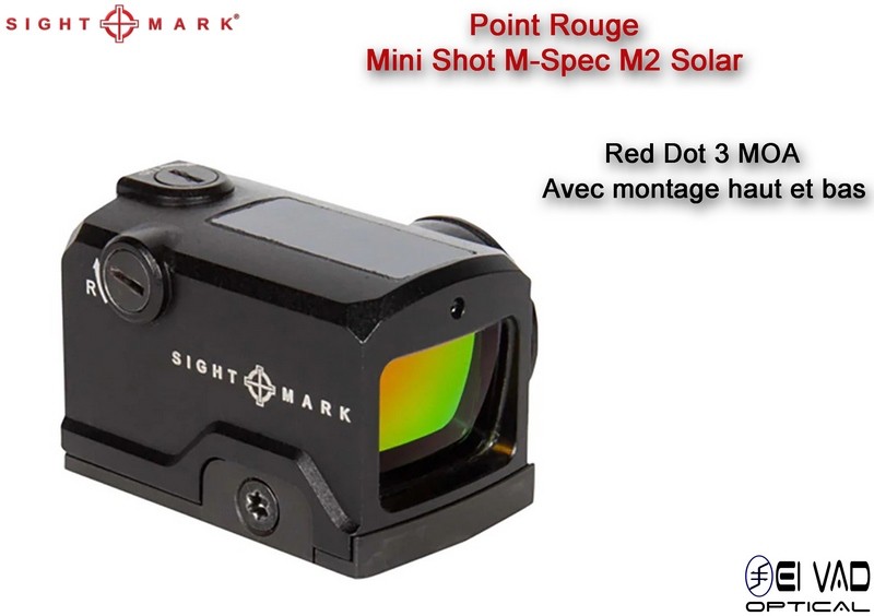 Point Rouge Sightmark Mini Shot M-Spec M2 Solar - 3 MOA