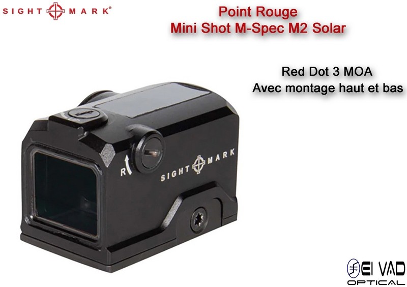 Point Rouge Sightmark Mini Shot M-Spec M2 Solar - 3 MOA