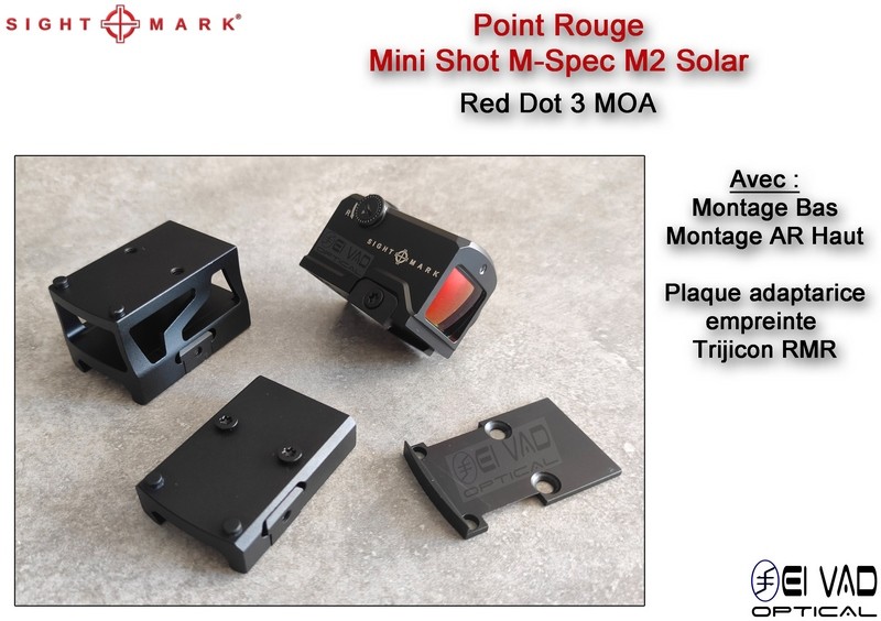 Point Rouge Sightmark Mini Shot M-Spec M2 Solar - 3 MOA