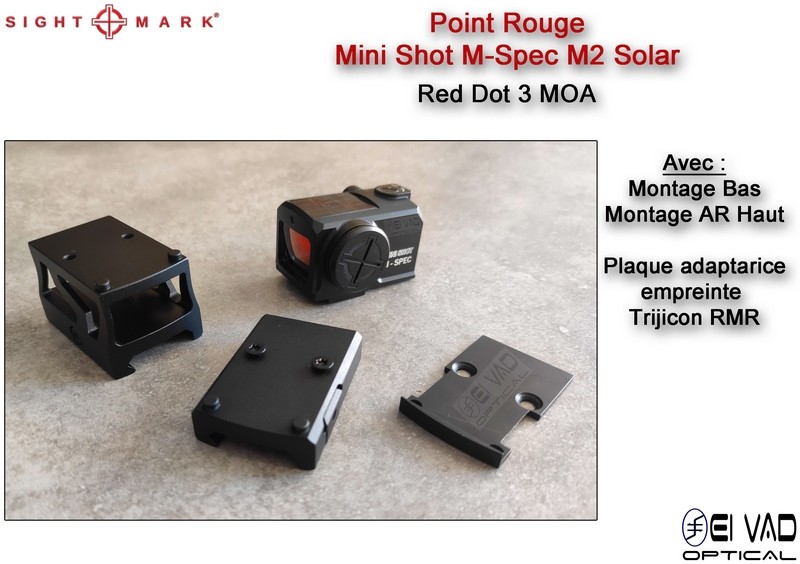 Point Rouge Sightmark Mini Shot M-Spec M2 Solar - 3 MOA