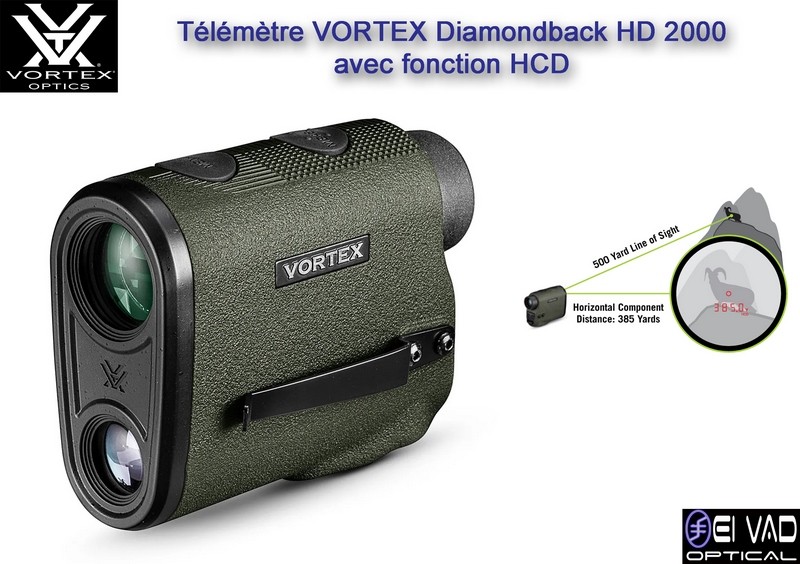 Télémètre VORTEX Diamondback HD 2000 avec fonction HCD
