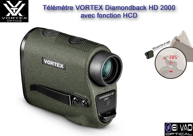 Télémètre VORTEX Diamondback HD 2000 avec fonction HCD