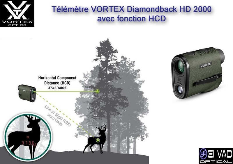 Télémètre VORTEX Diamondback HD 2000 avec fonction HCD