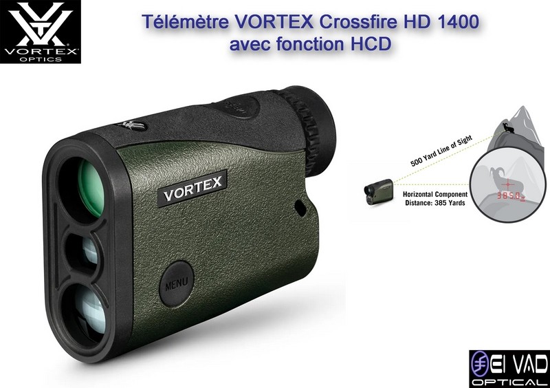 Télémètre VORTEX Crossfire HD 1400 avec fonction HCD