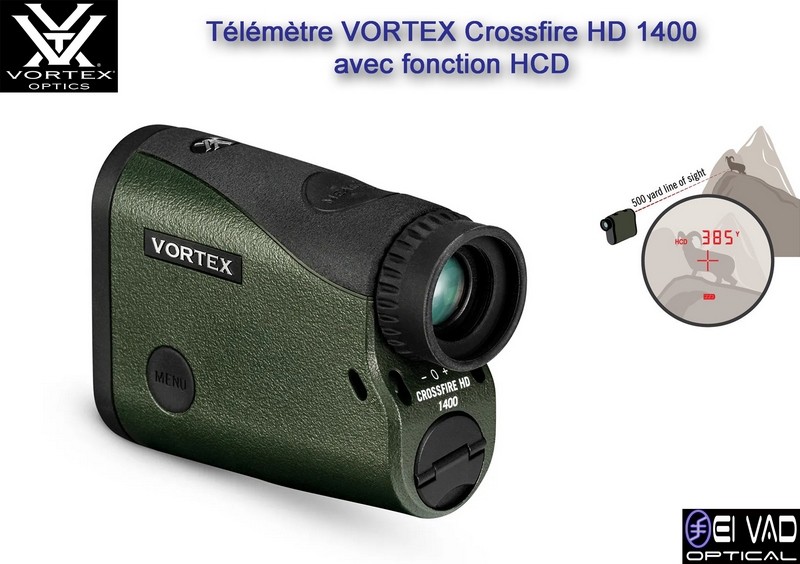 Télémètre VORTEX Crossfire HD 1400 avec fonction HCD