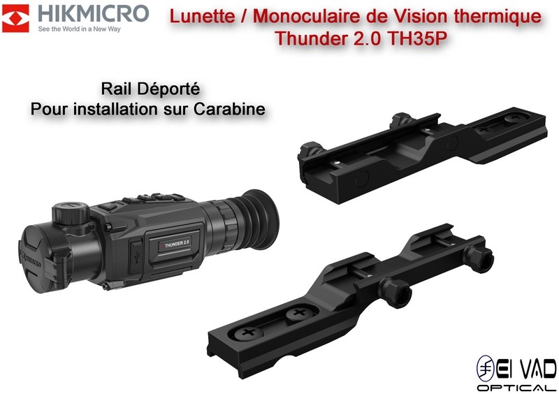 Lunette / Monoculaire Thermique HIKMICRO Thunder TH35P 2.0 – Avec Montage Picatinny