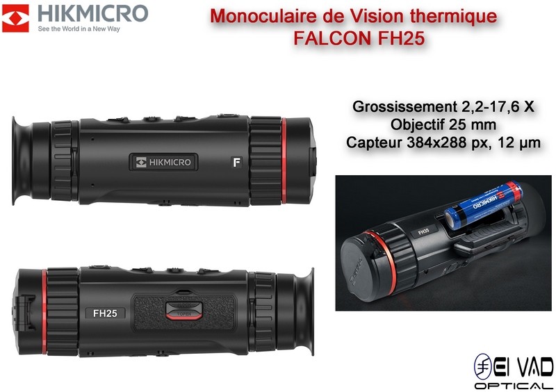 Monoculaire de Vision Thermique HIKMICRO Falcon FH25
