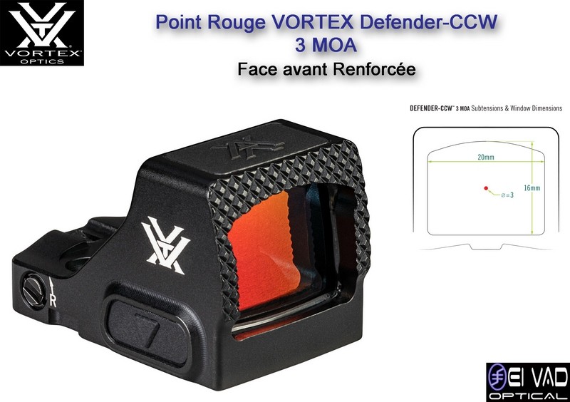 Point Rouge VORTEX Defender-CCW - 3 MOA