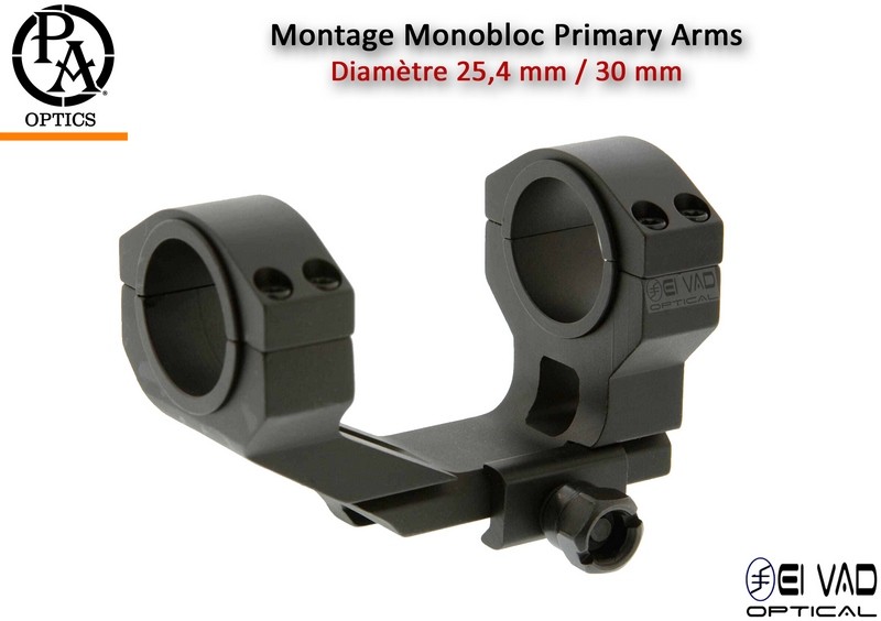 Montage Monobloc Compact Primary Arms - Diamètre 25,4 & 30 mm