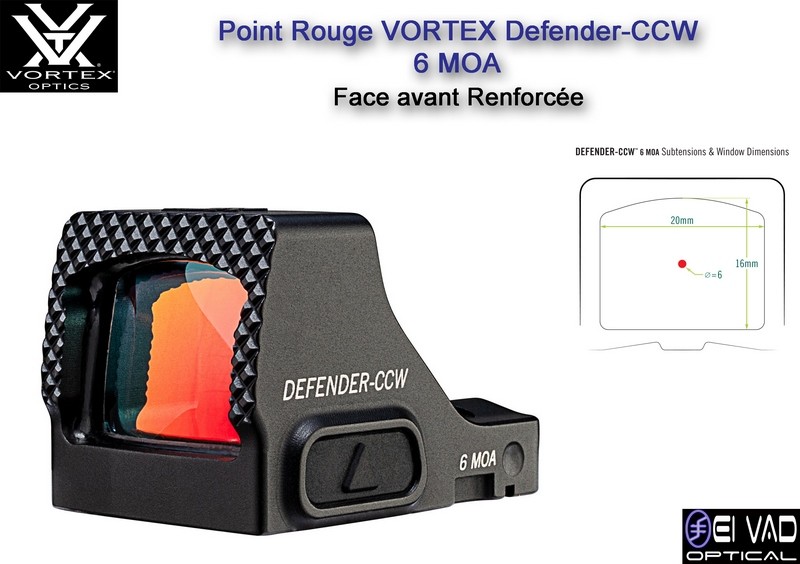 Point Rouge VORTEX Defender-CCW - 6 MOA