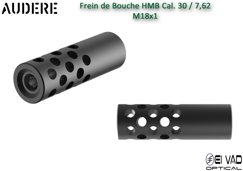 Frein de bouche AUDERE HMB VARMINT noir Cal.30 - 18x100