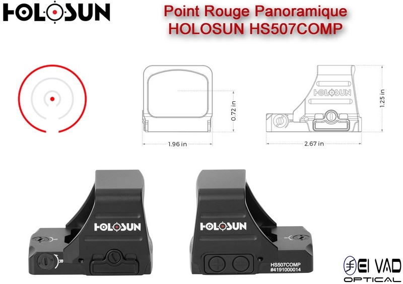 Point Rouge Panoramique HOLOSUN HS507COMP - Compétition