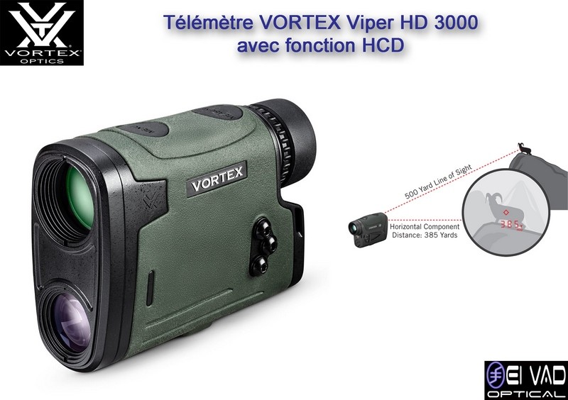 Télémètre VORTEX Viper HD 3000 avec fonction HCD