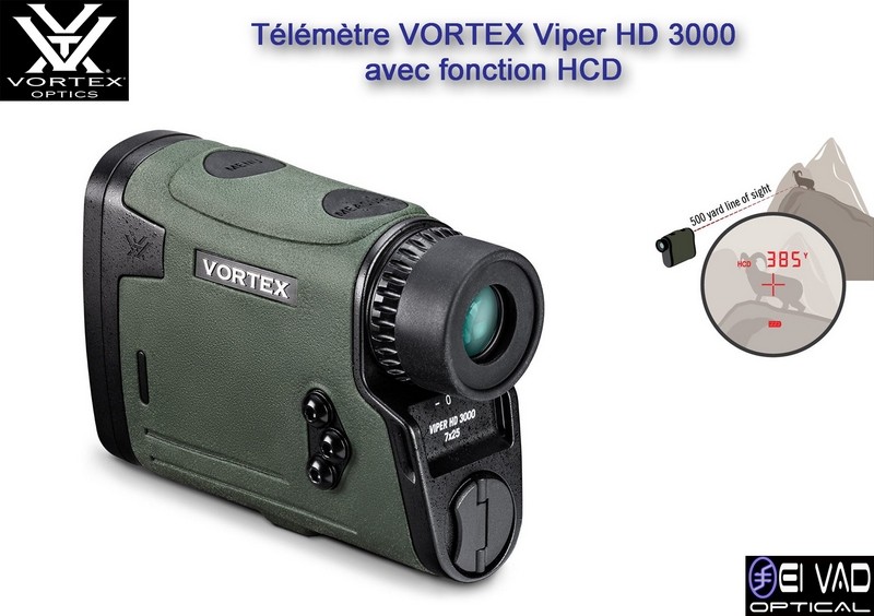 Télémètre VORTEX Viper HD 3000 avec fonction HCD